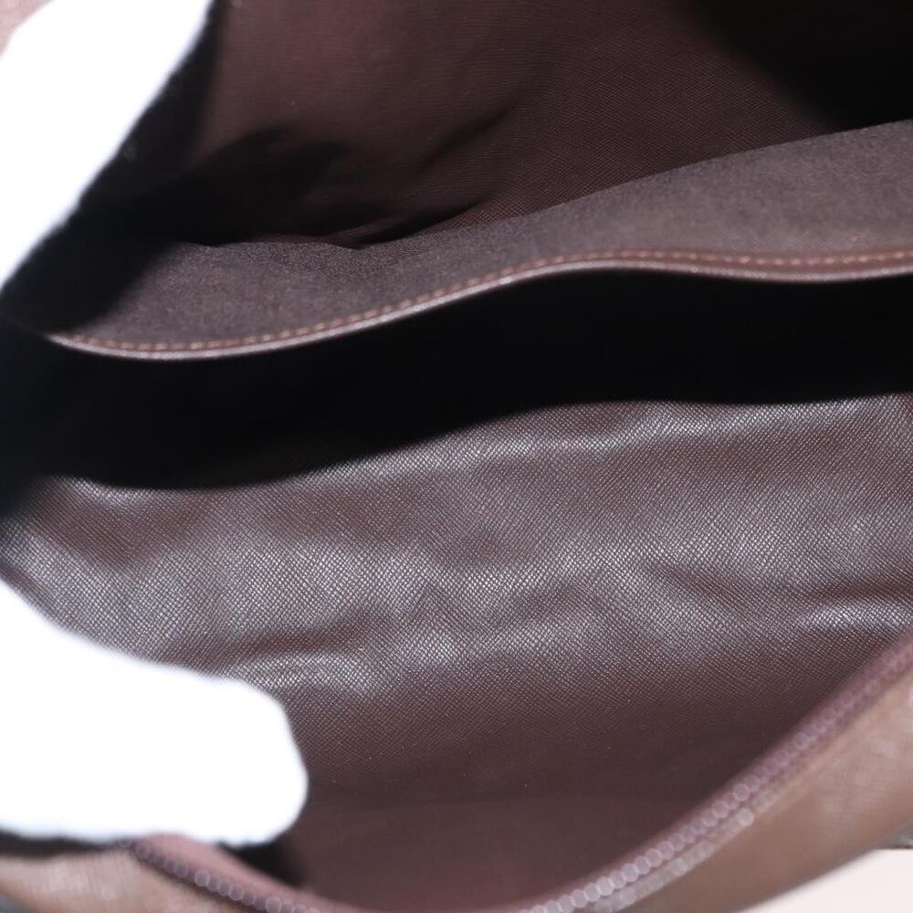 Burberrys Nova Check Boston Bag Canvas Leather Beige Gold Auth ka319 - Picture 11 of 16